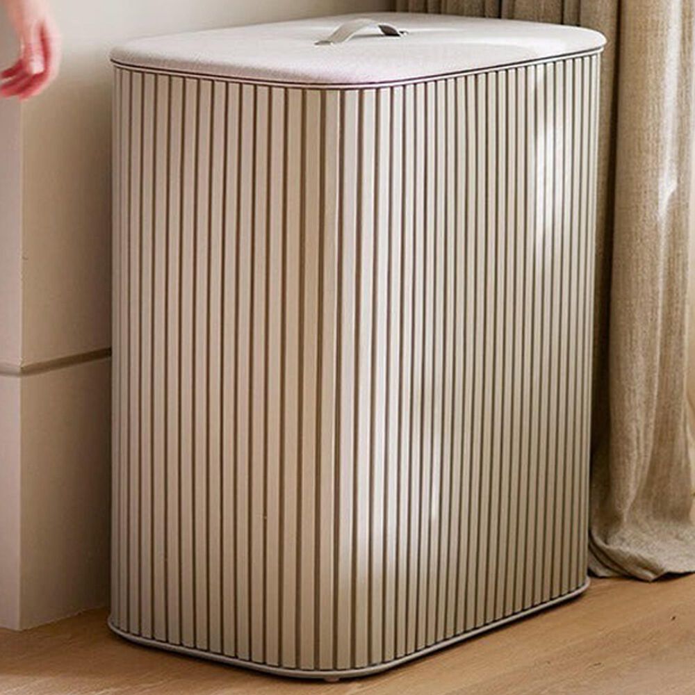 90L Laundry Separation Basket in Ecru