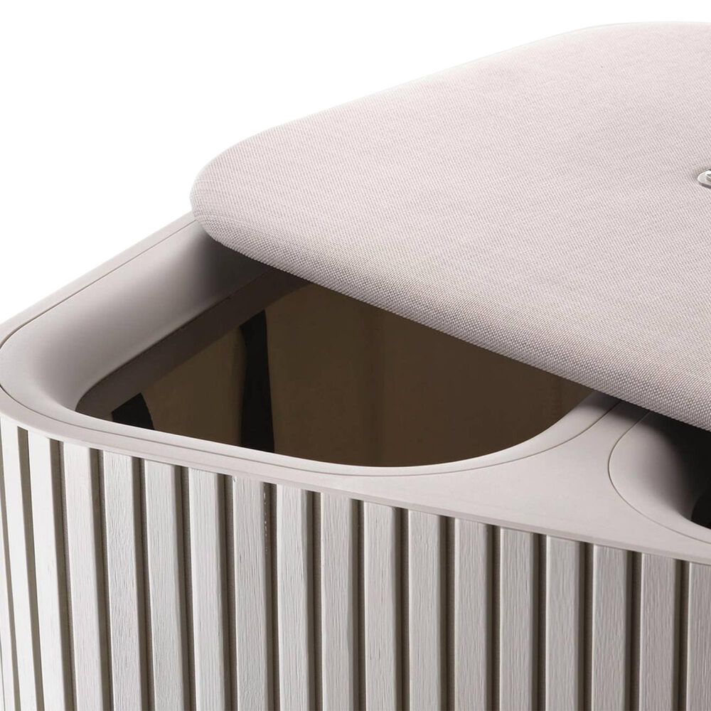 90L Laundry Separation Basket in Ecru