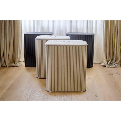 90L Laundry Separation Basket in Ecru
