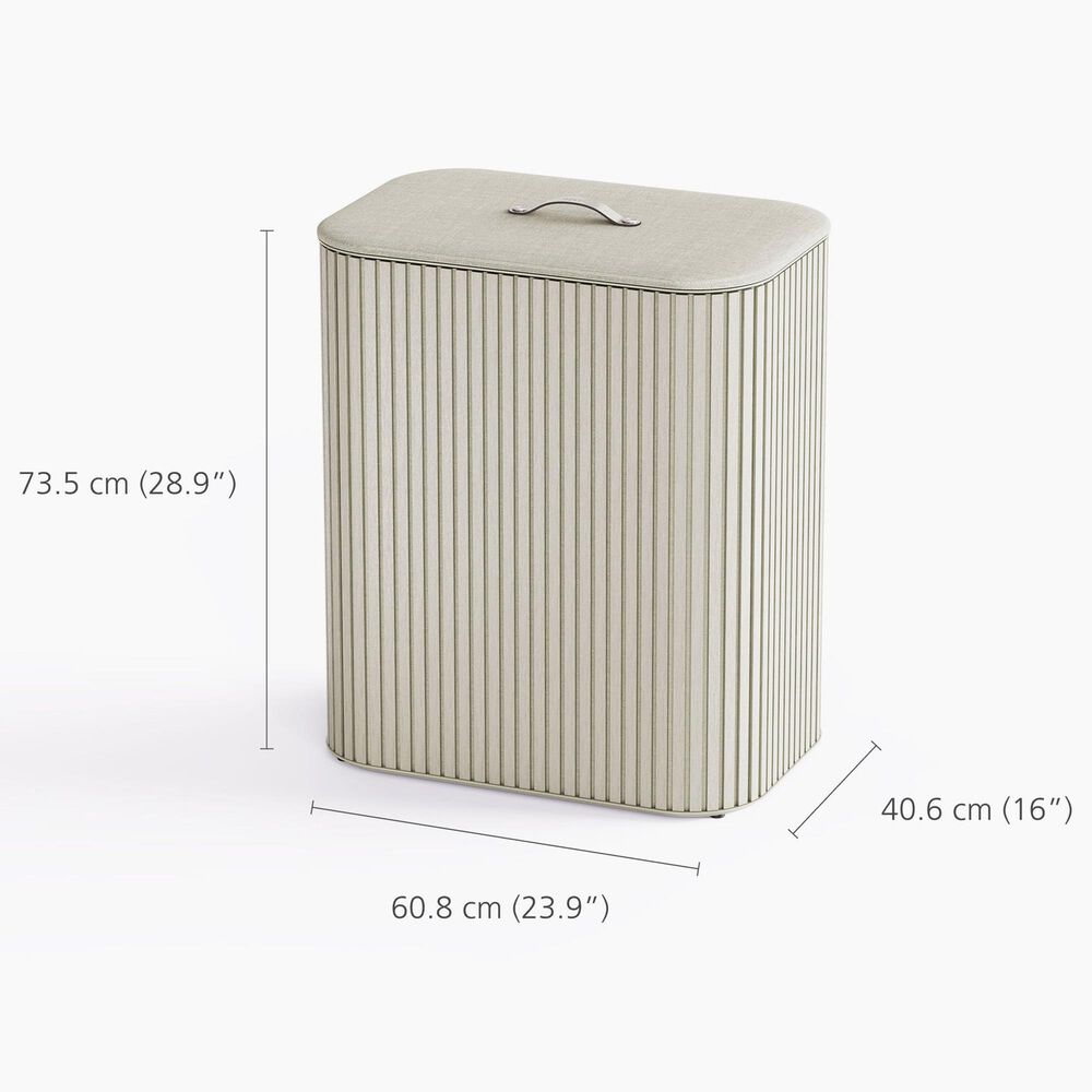 90L Laundry Separation Basket in Ecru